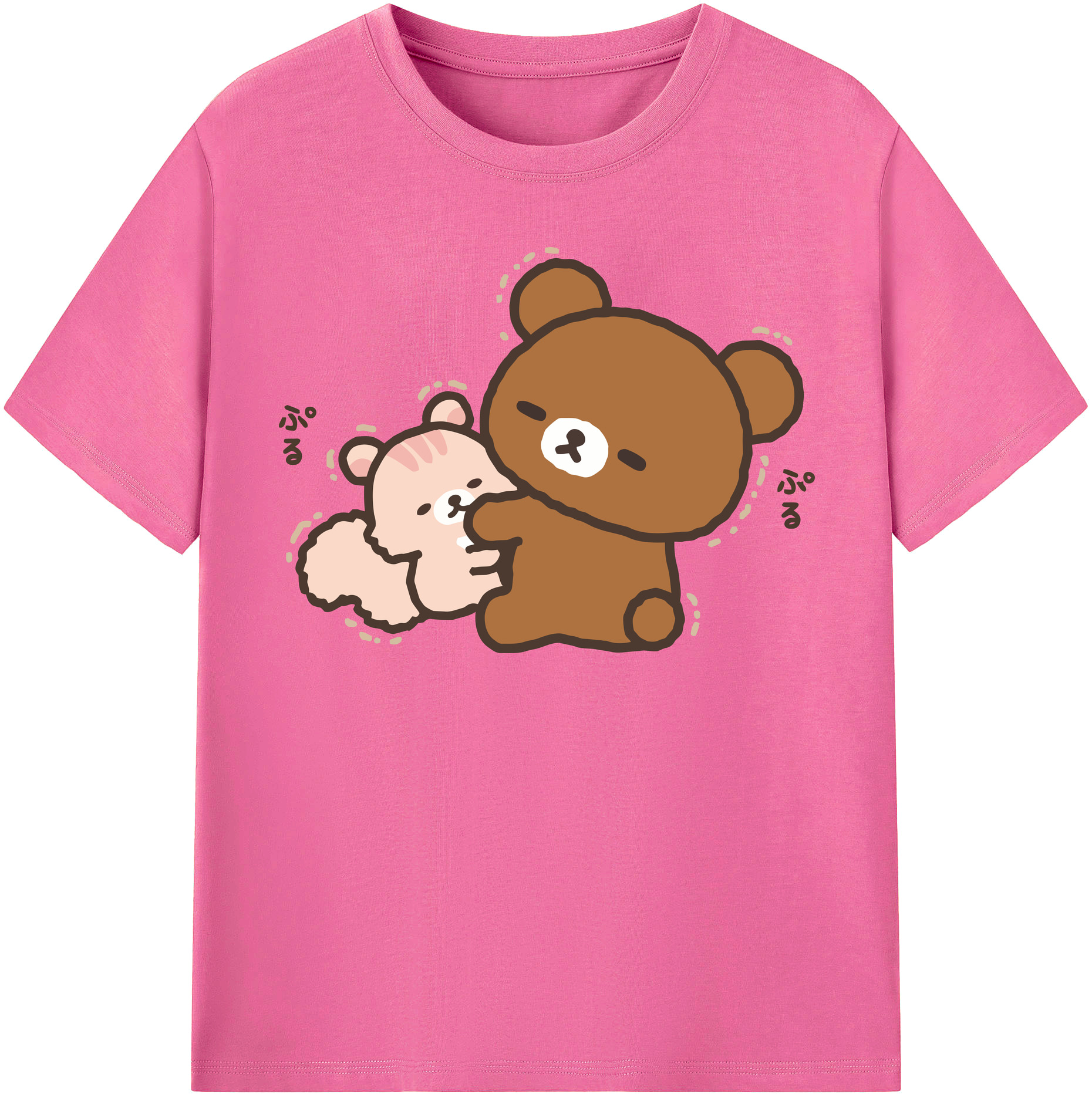 （画像用） リラックマ リラックマ キイロイトリ Rilakkuma Korilakkuma Kiiroitori レディースカジュアルプリントTシャツ（綿100％）